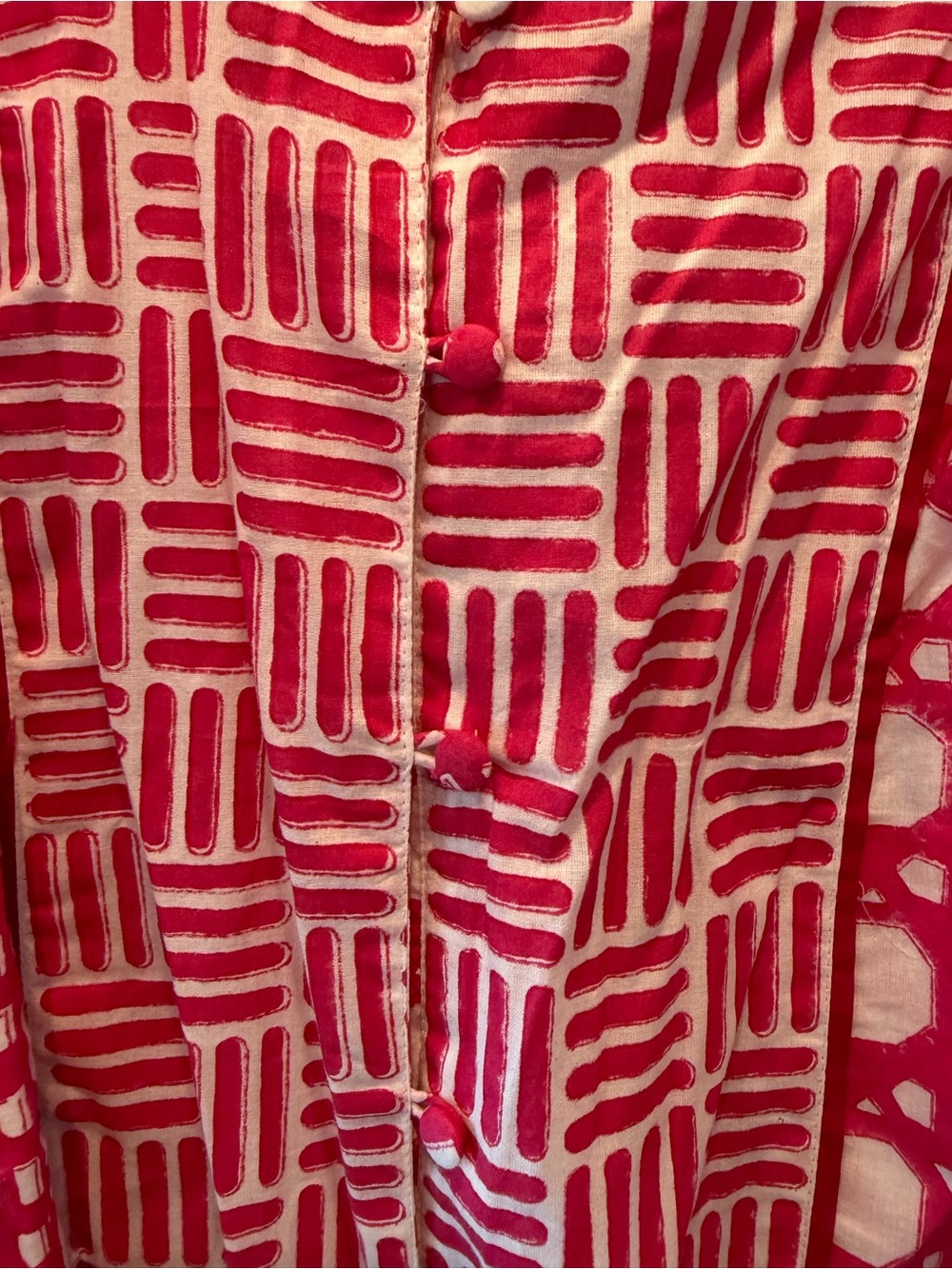 Sue Sartor Pink and White Button up Dress with Sash - Size Small - Picture 7 of 15